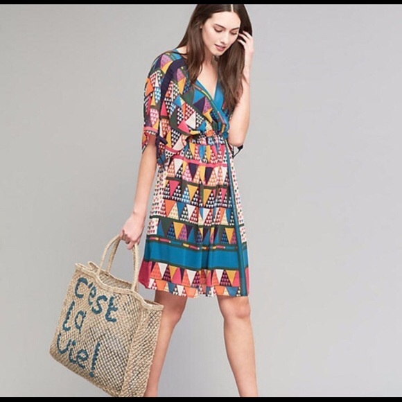 Anthropologie Dresses & Skirts - Anthropology Maeve Geo - Printed Dress Size 4